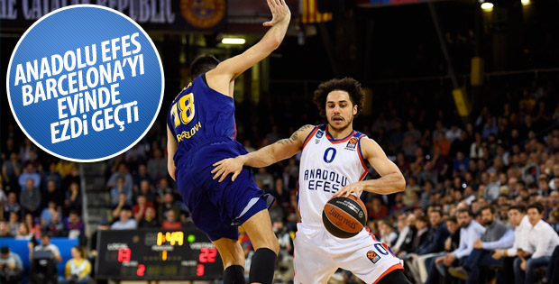Anadolu Efes deplasmanda Barcelona'ya fark attı