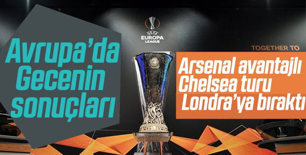 UEFA Avrupa Ligi'nde gecenin sonuçları