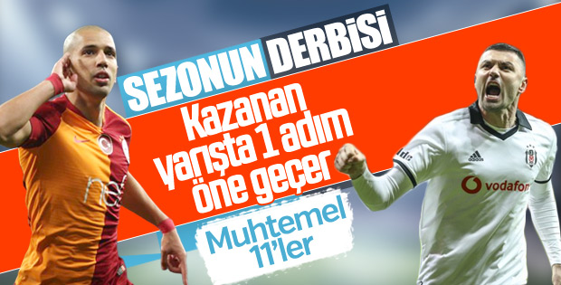 Galatasaray Besiktas Macinin Muhtemel 11 Leri