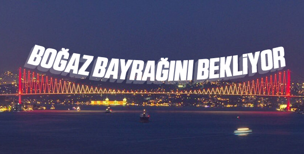 15 Temmuz Şehitler Köprüsü sarı-kırmızıya boyandı