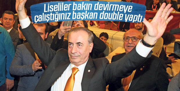 Galatasaray yönetimi, muhaliflere sahada cevap verdi