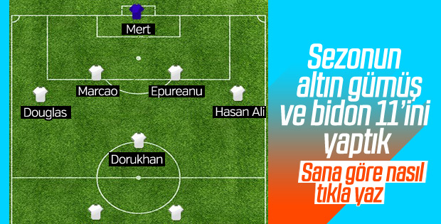Sezonun 11'lerini belirledik