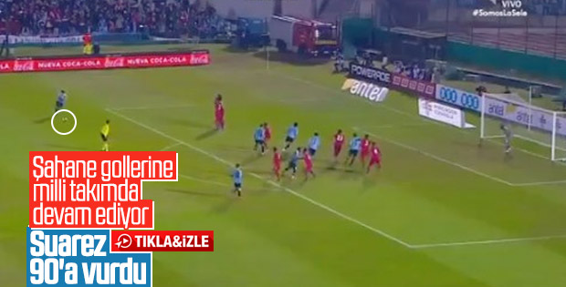 Suarez'den Panama'ya nefis frikik golü
