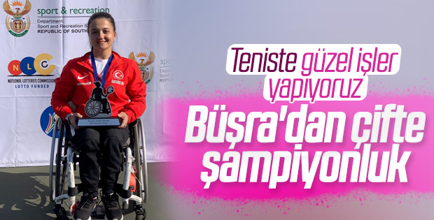 Paralimpik tenisçi Büşra Ün'den çifte şampiyonluk