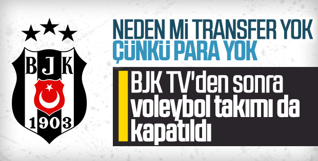 Beşiktaş, erkek voleybol takımını kapattı