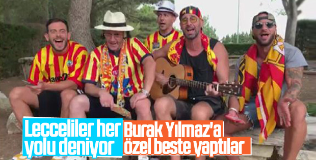 Lecce taraftarından Burak Yılmaz için beste