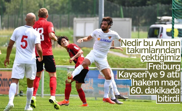 Freiburg Kayseri'ye 9 gol attı