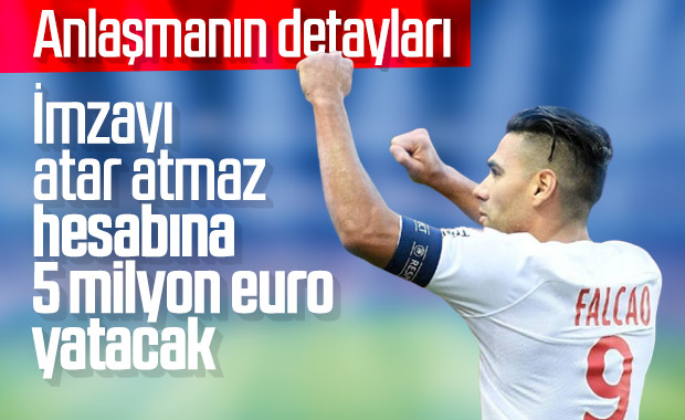 Falcao'nun alacağı ücret