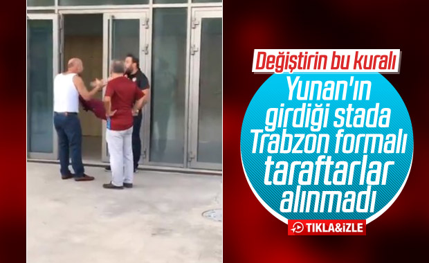 Trabzonspor formalı taraftarlar stada alınmadı