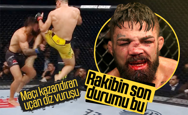 Vicente Luque, Mike Perry'nin burnunu kırdı