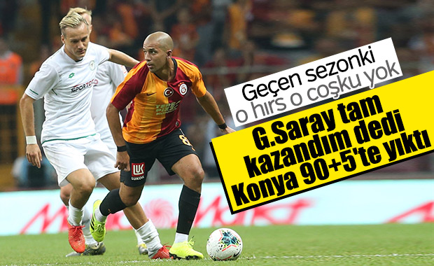 Galatasaray son dakikada beraberliğe razı oldu
