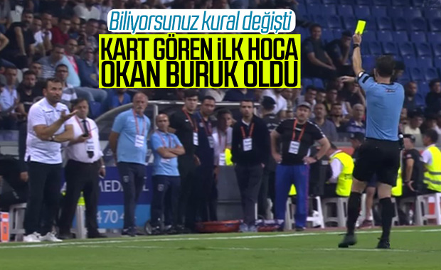 İlk sarı kartı Okan Buruk gördü