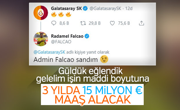 Galatasaray, Falcao transferinin detaylarını açıkladı