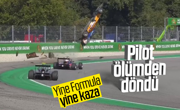 Formula 3'te Alexander Peroni'nin geçirdiği büyük kaza