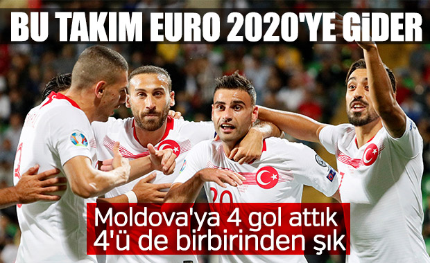 Millilerimiz Moldova karşısında şov yaptı