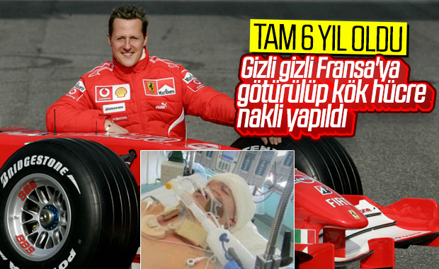 Schumacher kök hücre nakli için Fransa'da