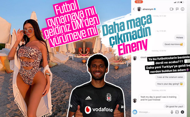 Beren Güney, Beşiktaşlı Elneny'yi ifşaladı