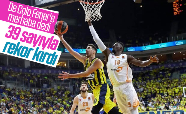 De Colo 39 sayı attı Fenerbahçe kazandı