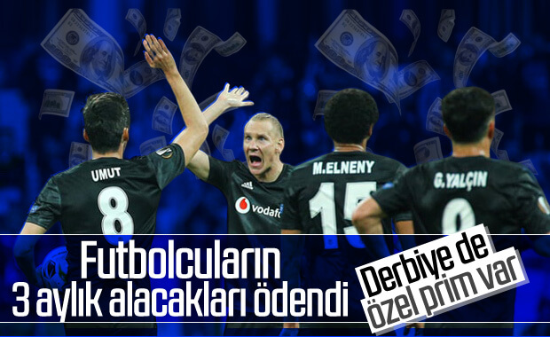 Beşiktaş'ta futbolcuların maaşları ödendi