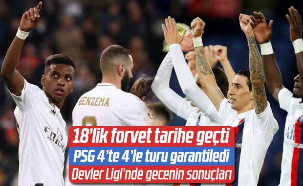 Şampiyonlar Ligi'nde gecenin sonuçları