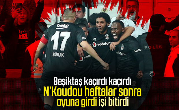 N'koudou attı, Beşiktaş kazandı