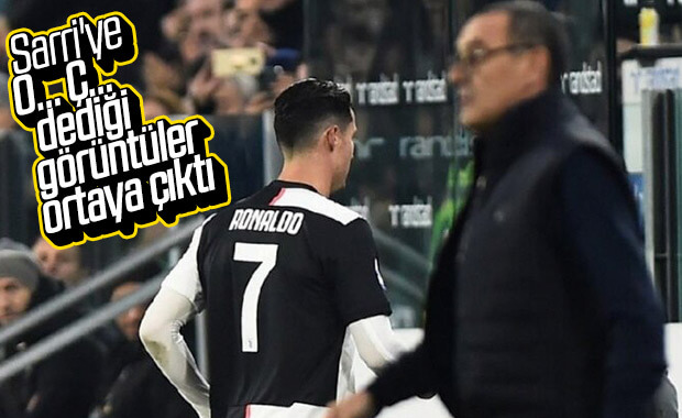 Ronaldo'nun Sarri'ye küfrettiği anlar