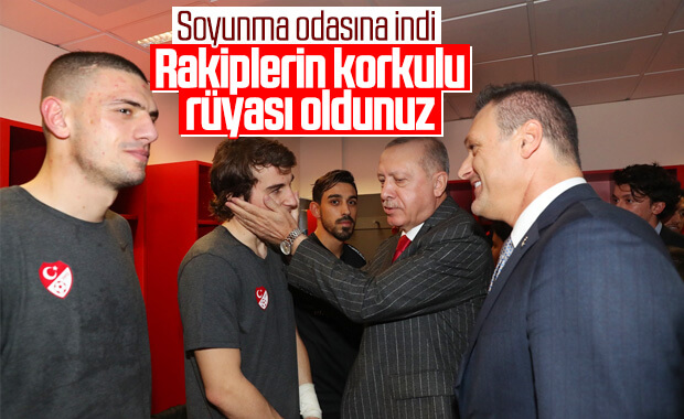 Cumhurbaşkanı Erdoğan milli maç sonu değerlendirmeler yaptı