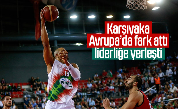 Pınar Karşıyaka Avrupa Kupası'nda liderliğe yükseldi
