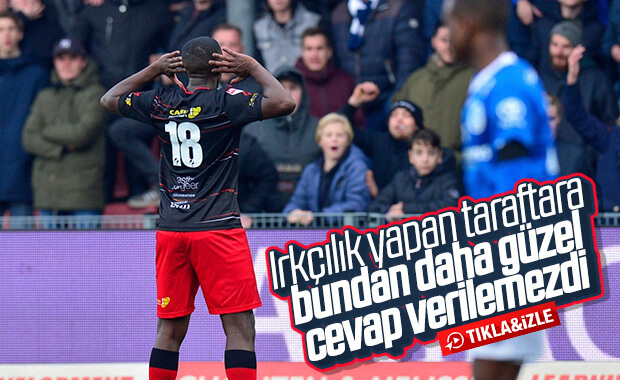 Irkçı taraftarları attığı golle susturdu