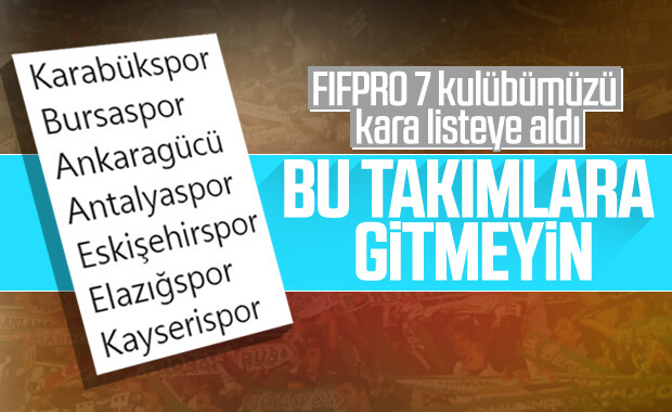 FIFPro'dan futbolculara Türkiye uyarısı