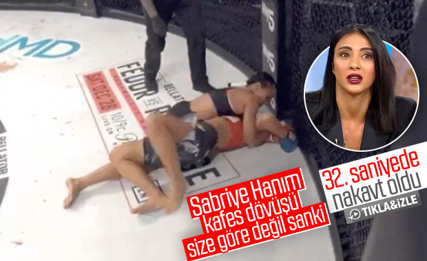 Sabriye 32. saniyede nakavt oldu