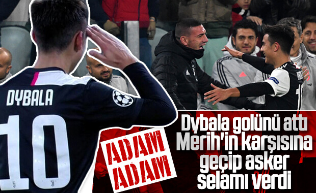 Dybala gol sevincini Merih'le paylaştı