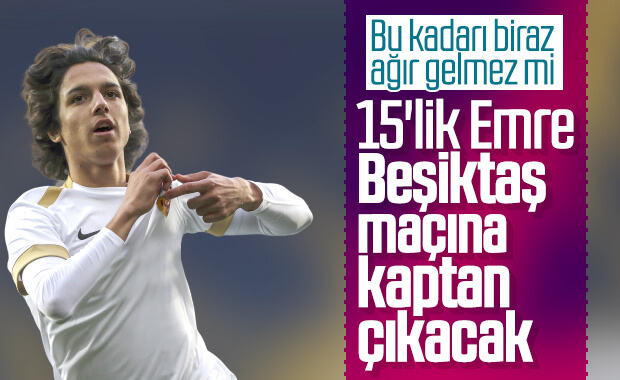 Bülent Uygun, pazubandı 15'lik Emre'ye veriyor