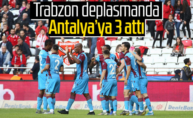 Trabzonspor Antalya'da rahat kazandı