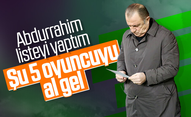 Fatih Terim'in transfer listesi