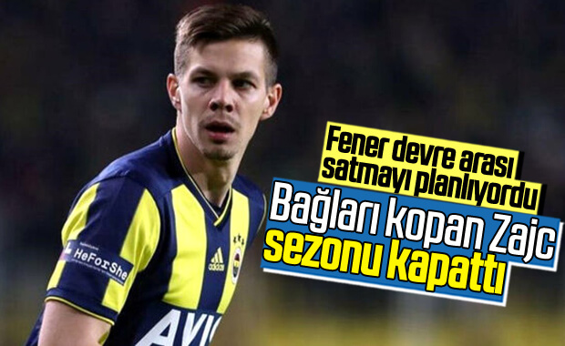 Fenerbahçe'de Zajc en az 4 ay yok