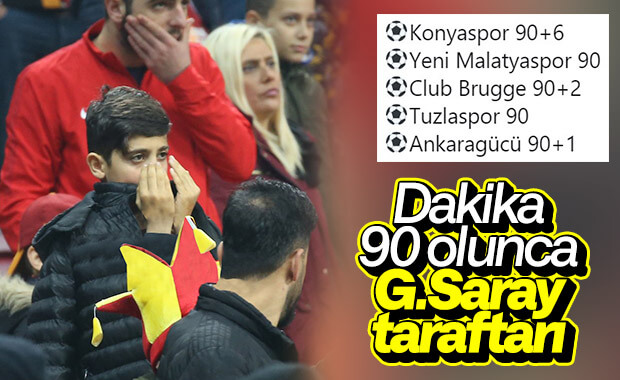 Galatasaray yine 90'da gol yedi