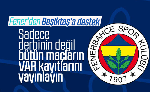Fenerbahçe'den TFF'ye 'VAR' çağrısı 