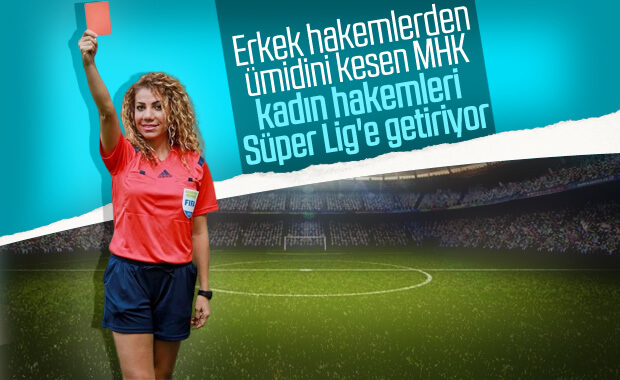 Kadın hakemler Süper Lig'de maç yönetmeye hazırlanıyor