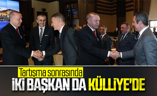Cumhurbaşkanı Erdoğan kulüp başkanlarını kabul etti