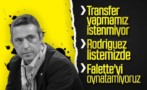 Ali Koç: Rodriguez ilgilendiğimiz bir oyuncu