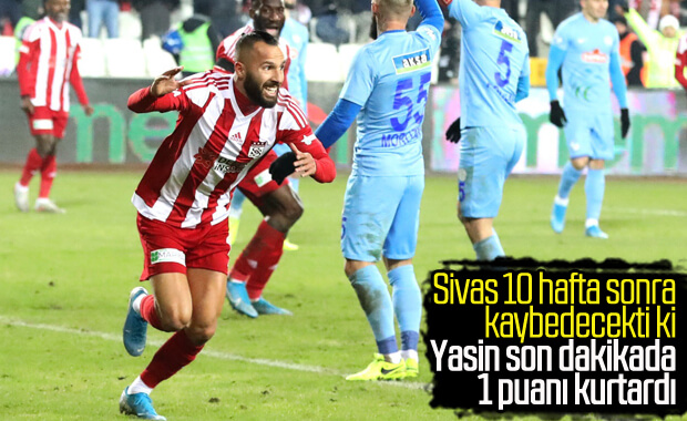Sivasspor, Rizespor'la puanları paylaştı