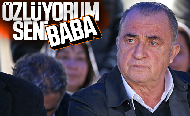 Fatih Terim, babasını mezarı başında andı