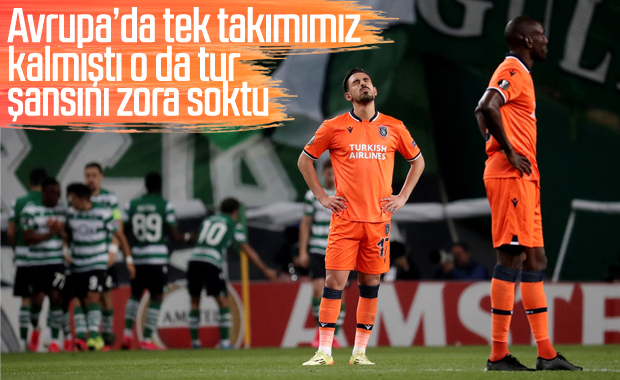Başakşehir Sporting Lizbon'a mağlup oldu