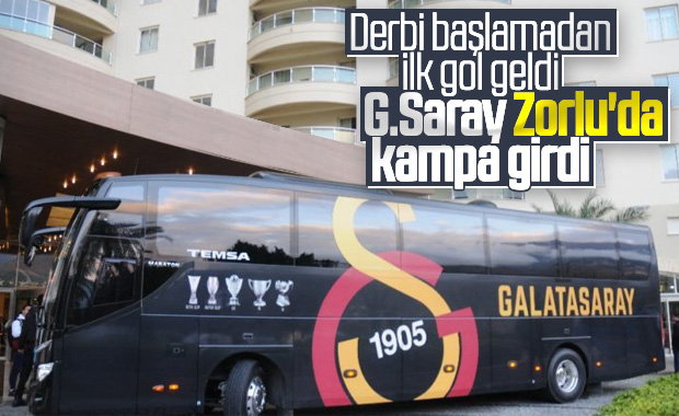 Galatasaray kafilesi Zorlu Center'da kampa girdi