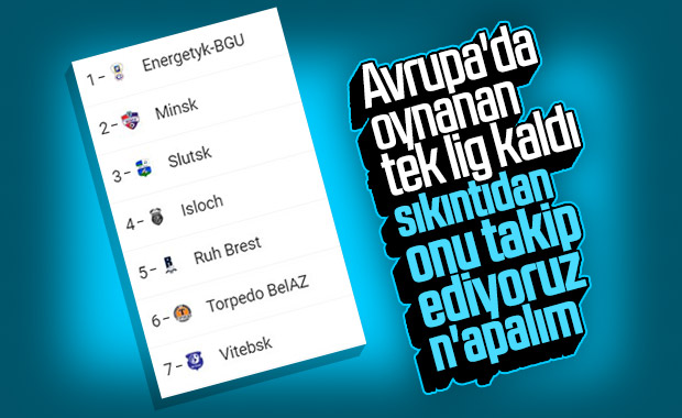Belarus Ligi devam ediyor