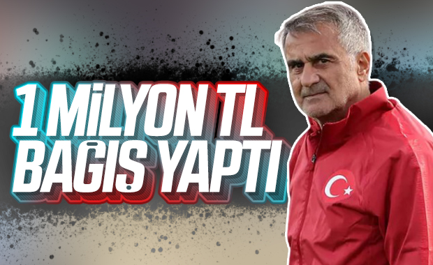 Şenol Güneş, 1 milyon TL bağışta bulundu