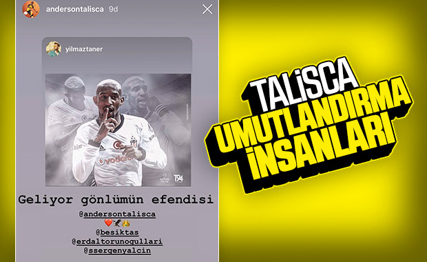 Talisca'dan heyecanlandıran Beşiktaş paylaşımı