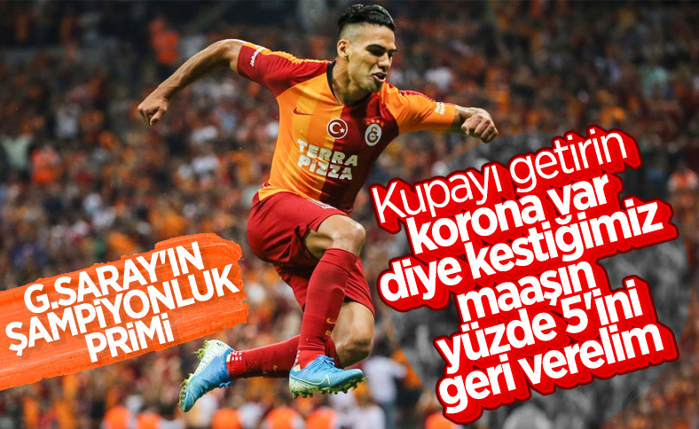 Galatasaray'da şampiyonluk primi belli oldu