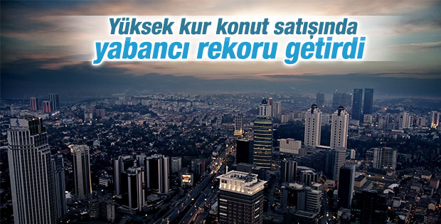 Yüksek kur konut satışında rekor getirdi